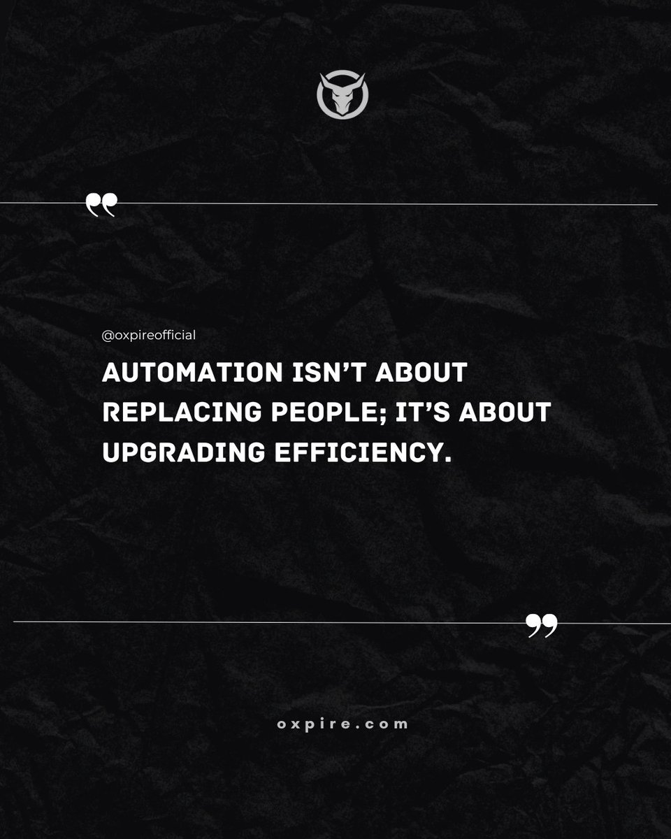 oxpire's tweet photo. What’s one way automation has improved your daily tasks?
.
.
.
#automation #technology #innovation #future #efficiency #techquotes https://t.co/QQ35dx68Ud