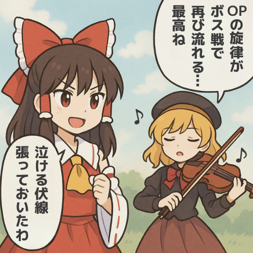 みんな、だいすきなやつ。
#ゲーム作る霊夢 