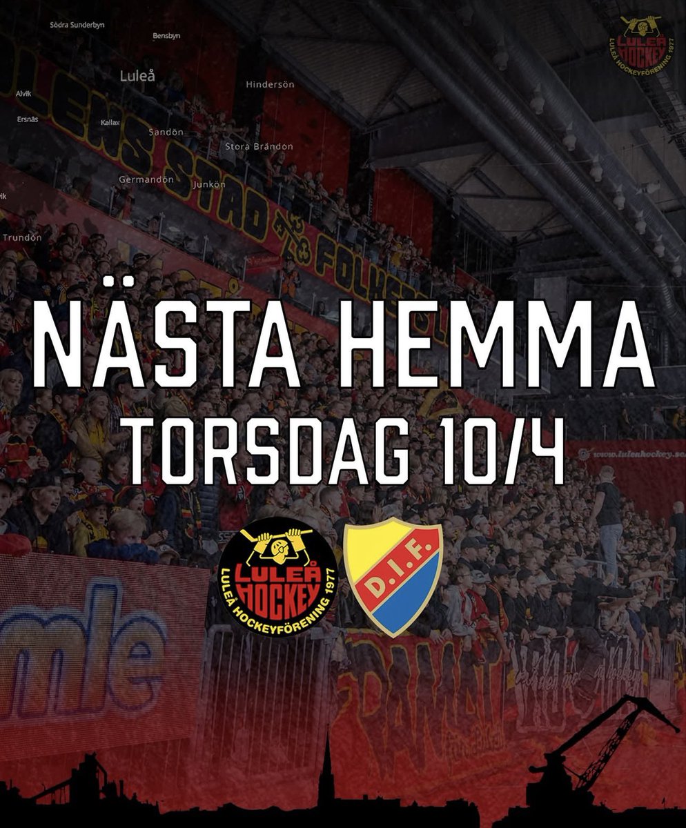 Så <a href="/LuleaHockey/">Luleå Hockey</a> och <a href="/LuleaFans/">LuleåFans</a>, hur fyller vi Delfinen kommande torsdag då J18 spelar första SM-finalen mot Djurgården?
Bara att kraftsamla, retweeta, sprid ordet. 
ALLA TILL DELFINEN! ❤️🖤💛 #motguldet