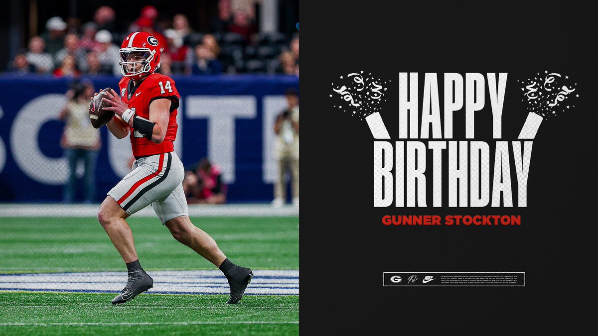 Happy Birthday, <a href="/GunnerStockton/">Gunner Stockton</a> !!

#GoDawgs