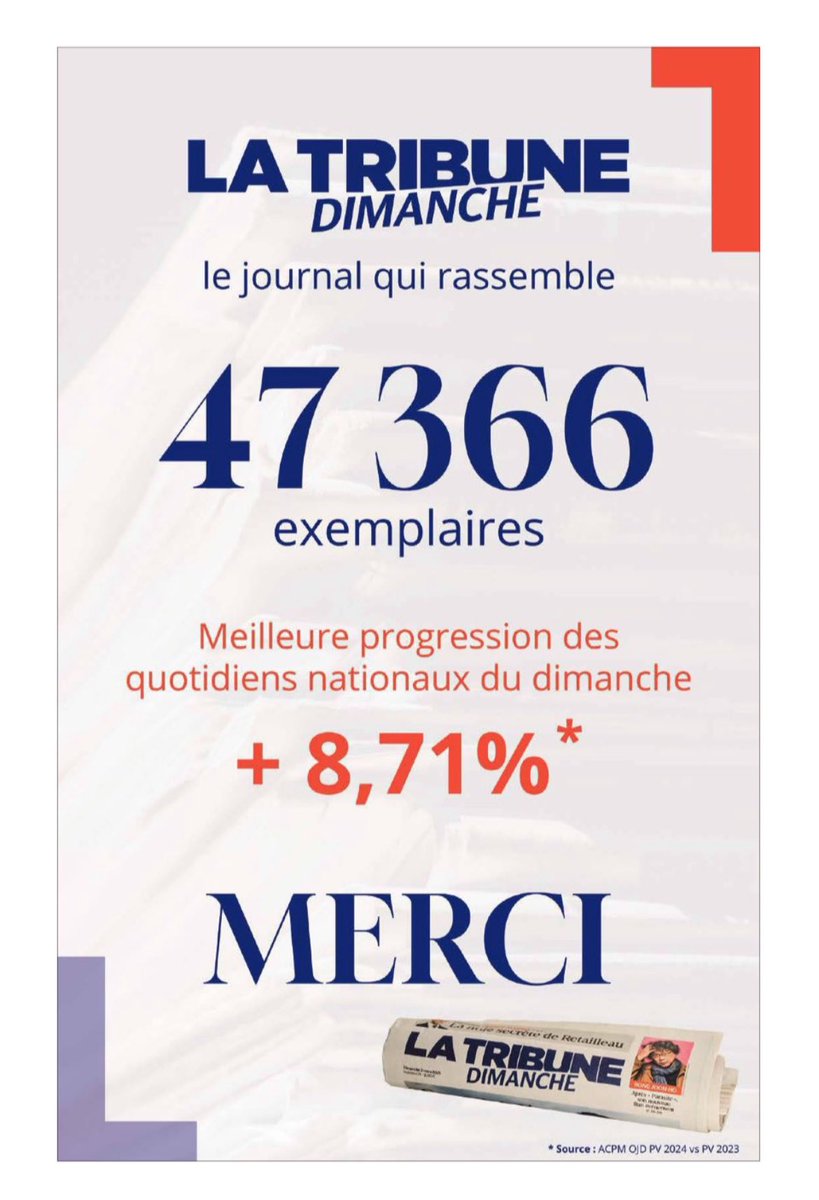 📈 📰 Vous êtes chaque semaine plus nombreux à lire notre journal ! Merci pour votre fidélité, très bon dimanche 🌞
