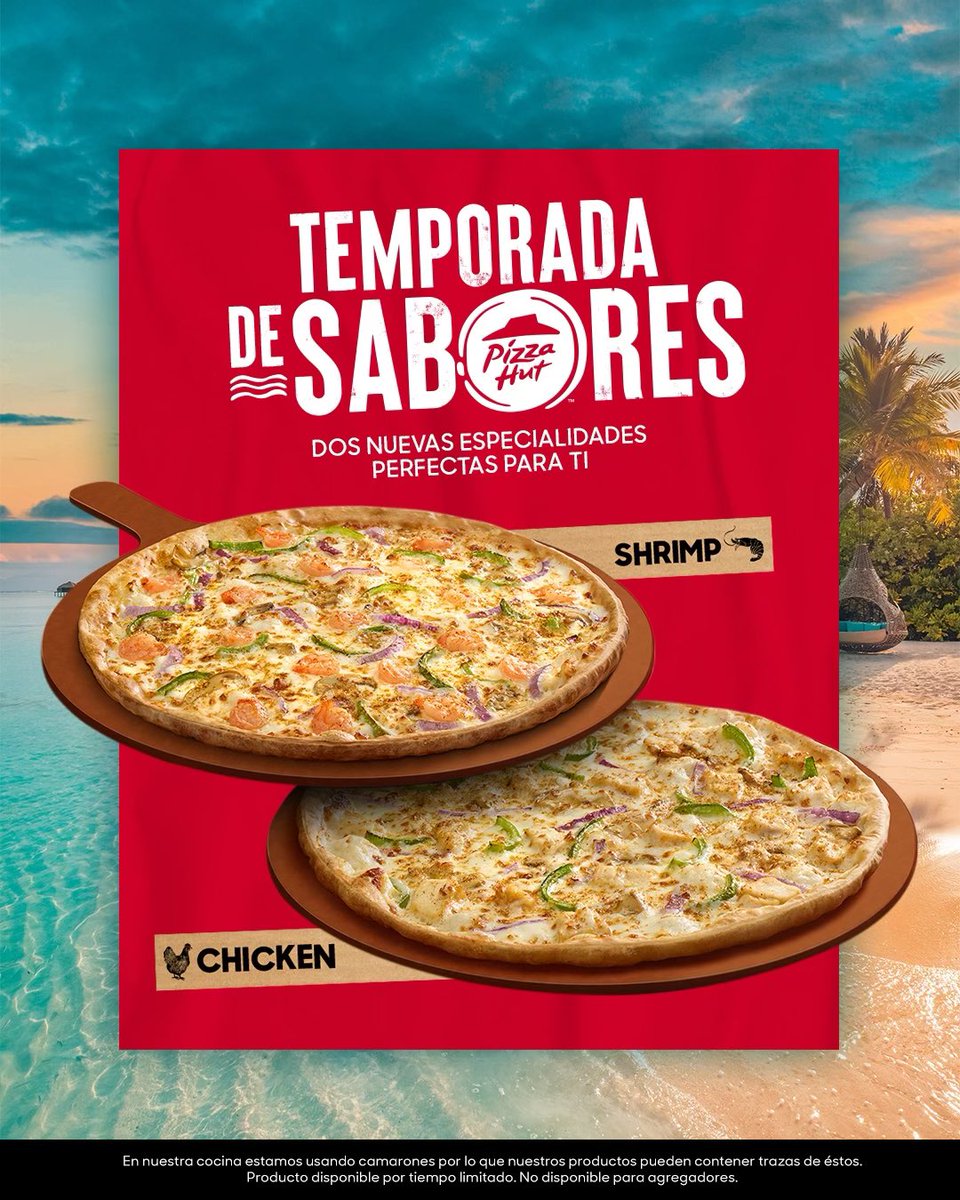 🏖️🍕 Sol, playa y la pizza perfecta. Esta TEMPORADA DE SABORES está hecha para disfrutar al máximo ☀️🌊 

¿Cuál es tu spot ideal para compartir una pizza?

Ordena ahora al 809.620.2020 [Whatsapp &amp; Call Center]

Disponible por tiempo limitado.

#TemporadaDeSabores #PizzaHutRD