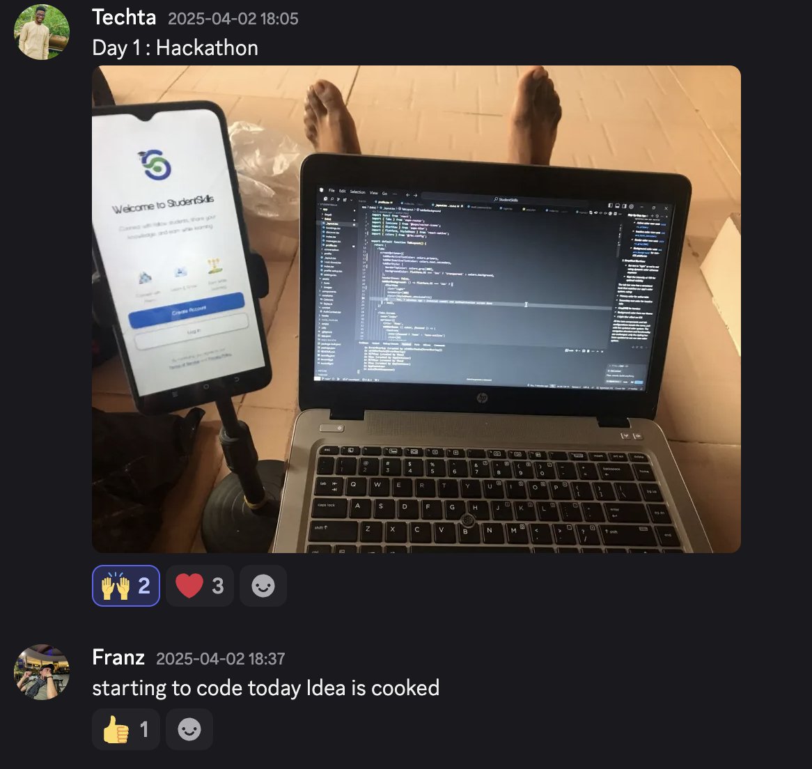 VadimNotJustDev's tweet photo. One week down, three to go! 💪
What have you built so far?
Huuuuge shoutout to everyone who helped each other out this week on the Discord community.
Keep on pushing guys! 🚀
#notJustHack https://t.co/iPswUMTBFj