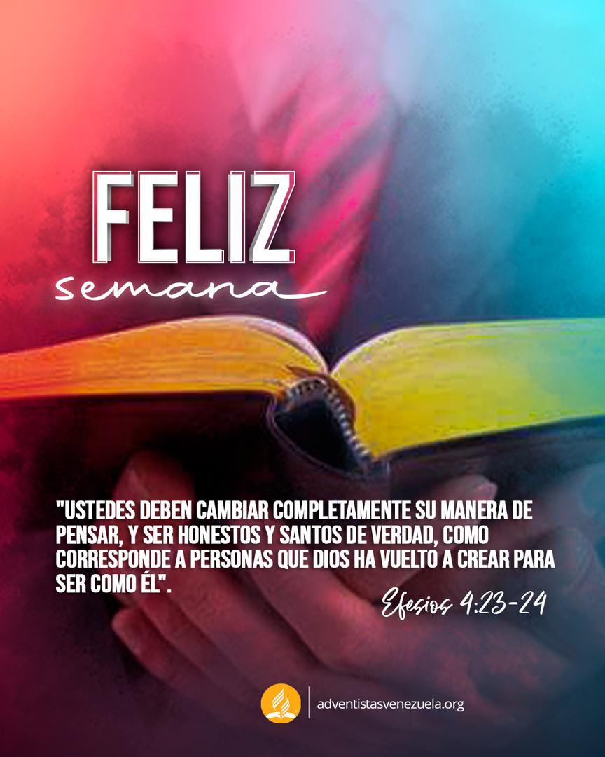 ¡Jesús quiere renovar tu vida! Él desea limpiarla de egoísmo e impurezas para que puedas amar la justicia y vivir en la verdad.

Reconoce con humildad tu necesidad de un Salvador y confía en Él. El Dios del cielo te llenará de su amor y transformará tu corazón.

¡Feliz semana!
