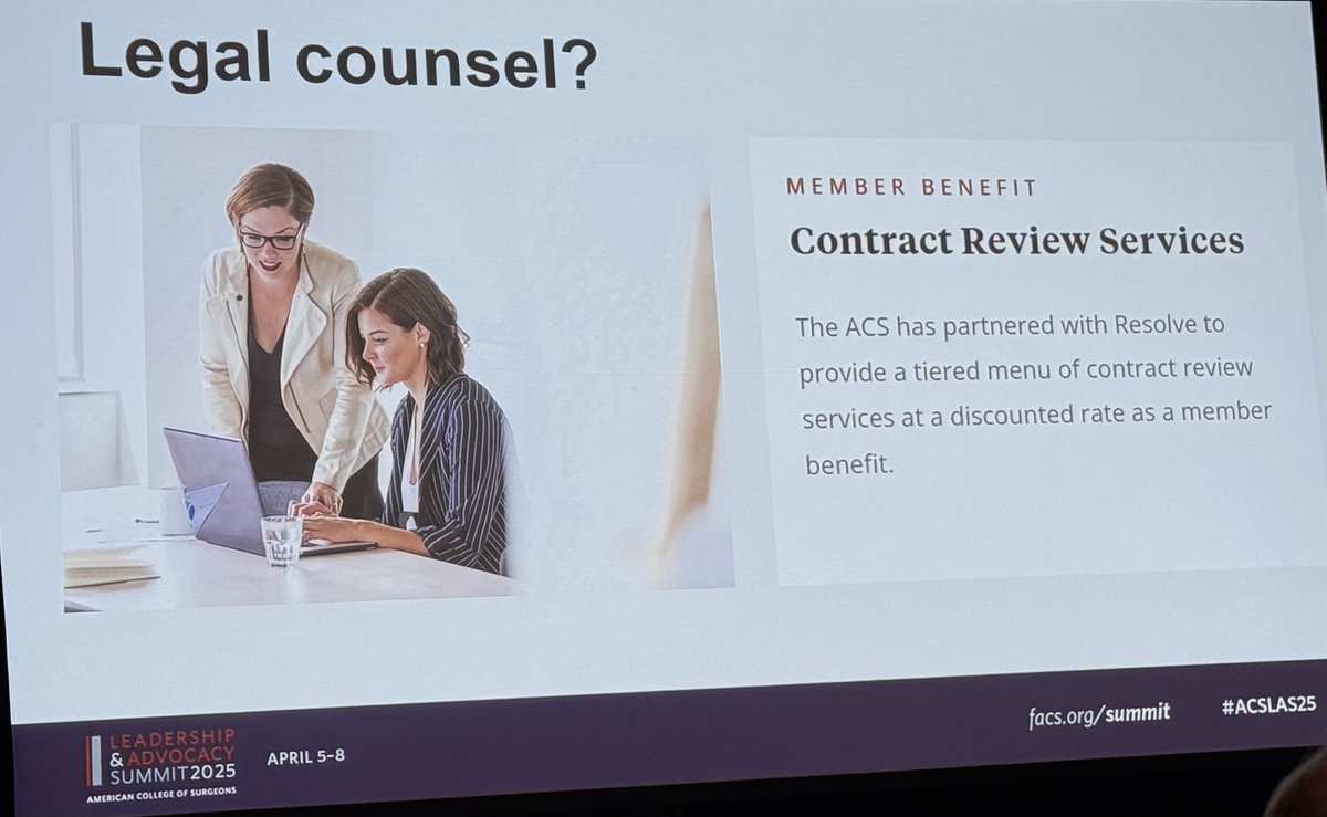 Thomas K. Duncan (@theduncmaster) on Twitter photo <a href="/joshuamammen/">Joshua Mammen MD PhD</a> giving a phenomenal talk on surgical leadership & negotiations. FYI, the ACS provides legal counsel on contract review. Mentorship is key! #ACSLAS25 <a href="/joshuamammen/">Joshua Mammen MD PhD</a> giving a phenomenal talk on surgical leadership & negotiations. FYI, the ACS provides legal counsel on contract review. Mentorship is key! #ACSLAS25