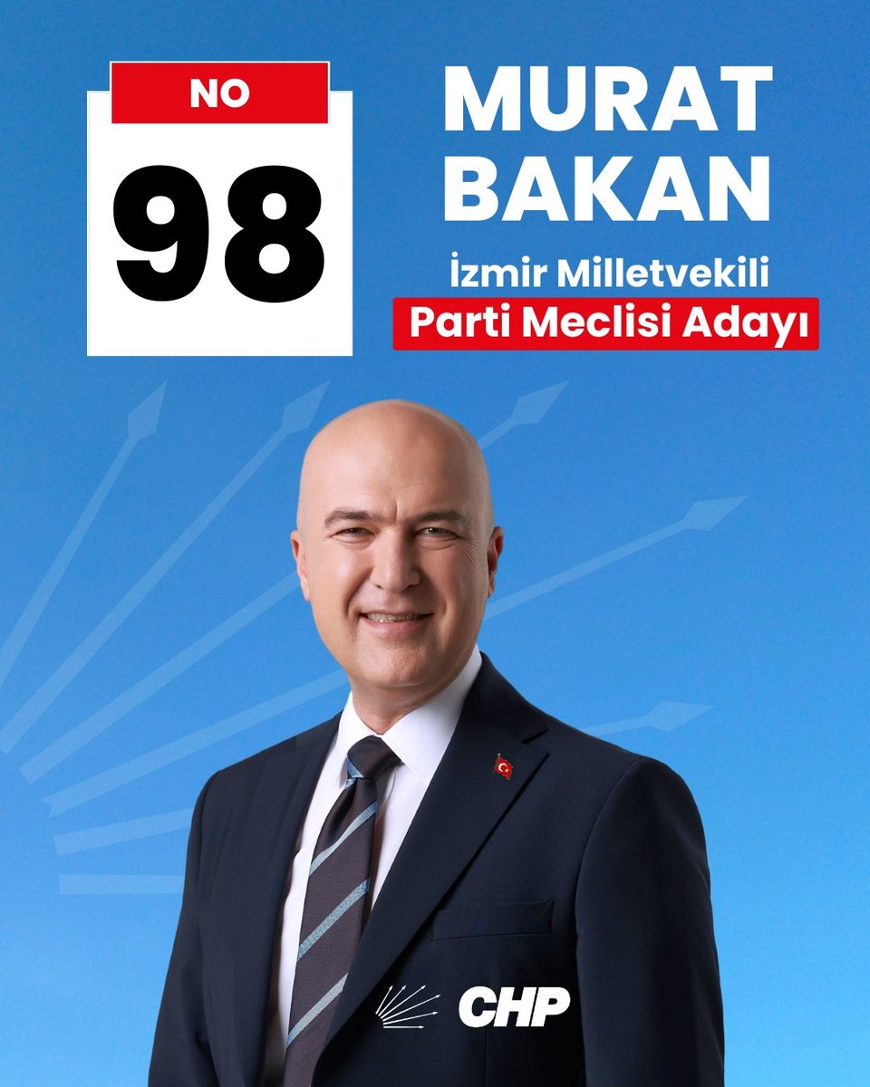 Sevgili yol arkadaşlarım, 

Parti Meclisimizde görev almak için adayım. 

Aday numaram 98

Birlikte üretelim, birlikte çalışalım…