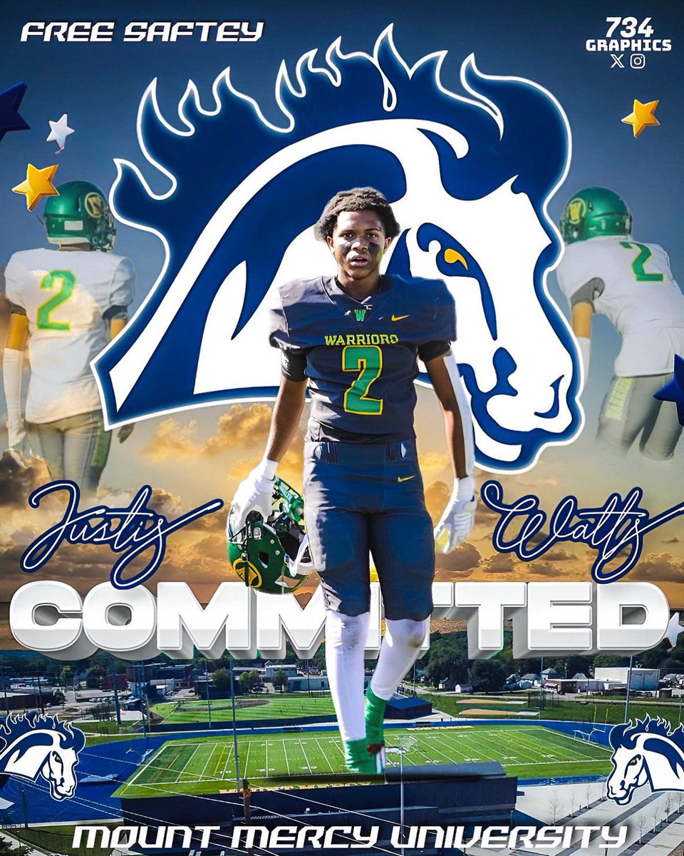 #Committed Thank you to my coaches at <a href="/GWCPFootball/">GWCP Football</a> who pushed me through all the trials and tribulations. #ATGTG Let’s ride!@MountMercyFB <a href="/CoachMDDaniels/">MD Daniels</a>