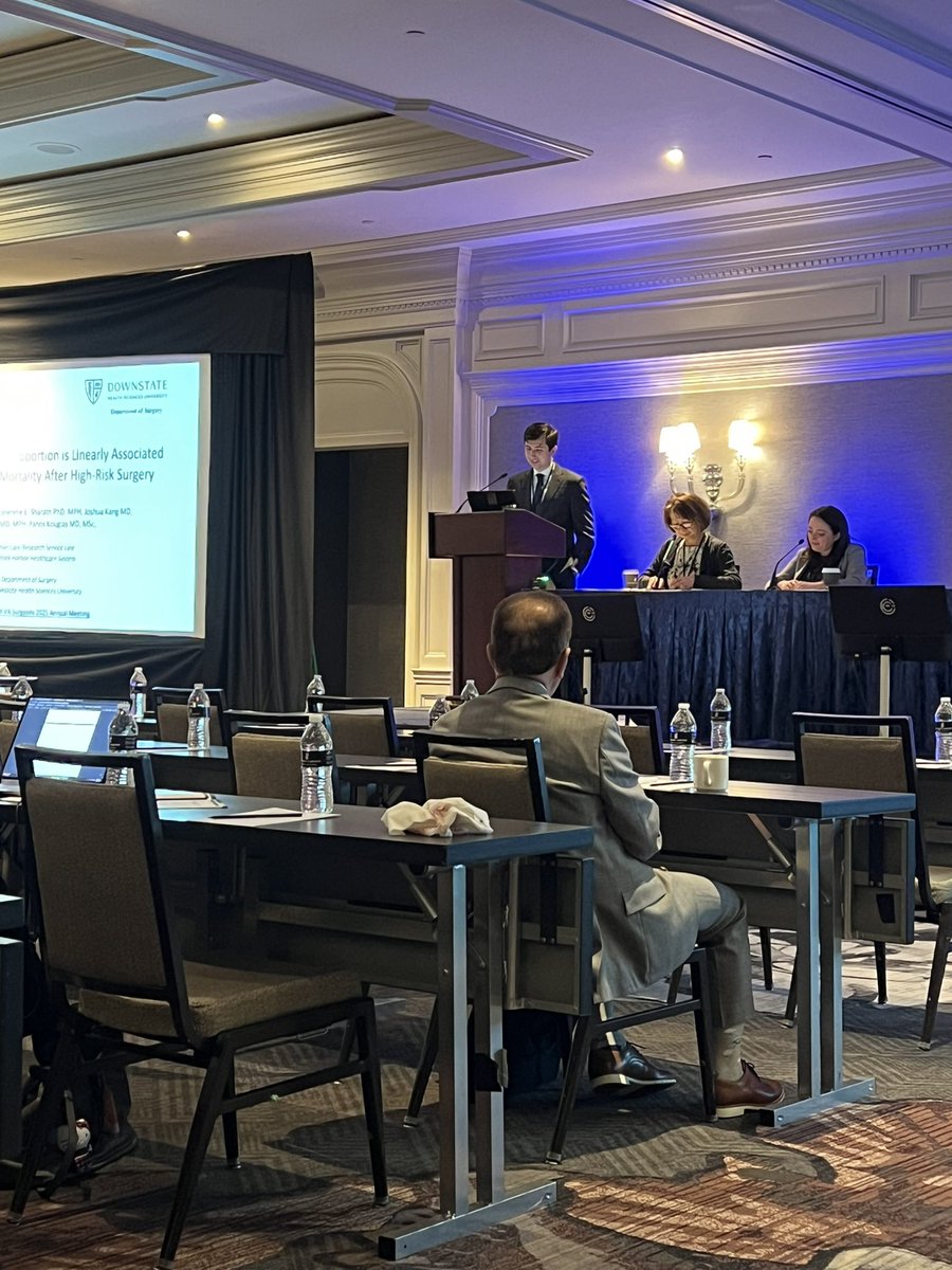 SUNY Downstate General Surgery Residency (@downstatesurg) on Twitter photo Great first day at #AVAS2025 with the iNSPIRe team!
MS3 Steven Medvedovsky presenting “Facility Medicaid Payer Proportion Is Linearly Associated with Postoperative Mortality After High-Risk Surgery” <a href="/KougiasP/">Panos Kougias MD MSc</a> Great first day at #AVAS2025 with the iNSPIRe team!
MS3 Steven Medvedovsky presenting “Facility Medicaid Payer Proportion Is Linearly Associated with Postoperative Mortality After High-Risk Surgery” <a href="/KougiasP/">Panos Kougias MD MSc</a>