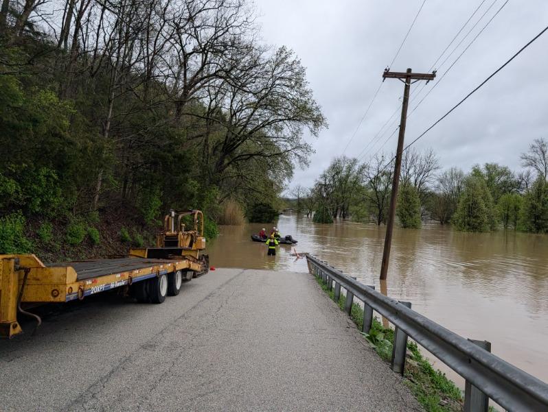 A 22-person team, including NC Urban Search and Rescue Task Force 8 out of Raleigh, Durham, and Chapel Hill FDs, and two Agency Reps from NCEM, are in Frankfort KY aiding rescue efforts due to ongoing flooding. This AM the team helped with evacuating residents from apartments.