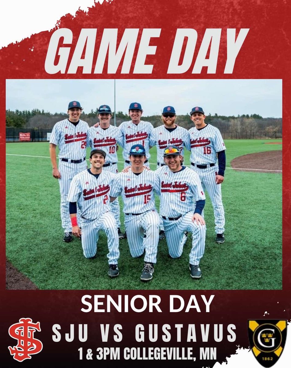Senior Day!

Johnnies host Gustavus for Senior Day. First pitch at 1 PM.

Go Johnnies!