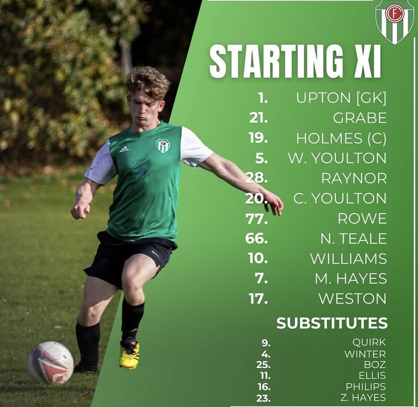 We’re underway at Leverhulme. 

AFC Rangers vs AFC Farmers 

UTF💚
