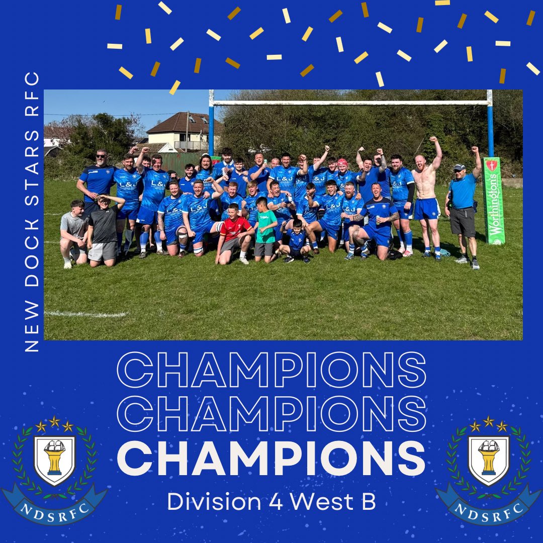 NDSRugby's tweet image. Dust has settled after a phenomenal night of celebration!

New Dock Stars RFC. Division 4 West B Champions 24/25