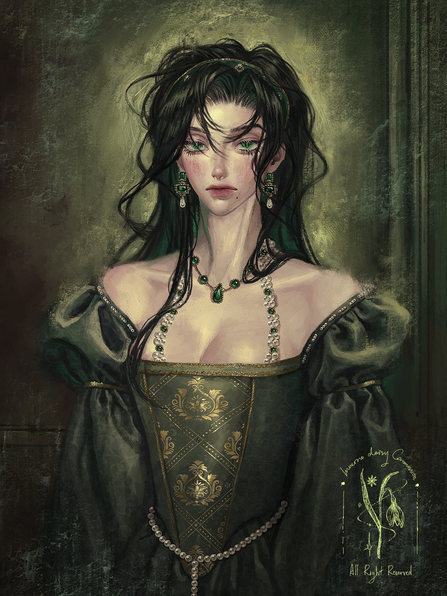 #Commission for @/_lilli_n 🐍

รู้สึกเหมือนตัวเองเป็นจิตรกรสมัยก่อนที่รับคอมมิชชั่นวาดรูปพอร์ตเทรดให้ชนชั้นสูงเอาไปติดผนังเลย🕯️ วาดเครื่องประดับสนุกมาก! ขอบคุณที่ไว้ใจนะคะ