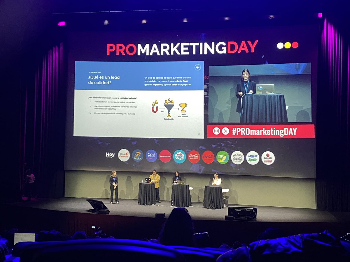 súper interesante la charla de <a href="/Wanatop/">Wanatop</a> en el <a href="/promarketingday/">Pro Marketing Day</a> sobre la captación y calidad de leads 🤯🔗📥