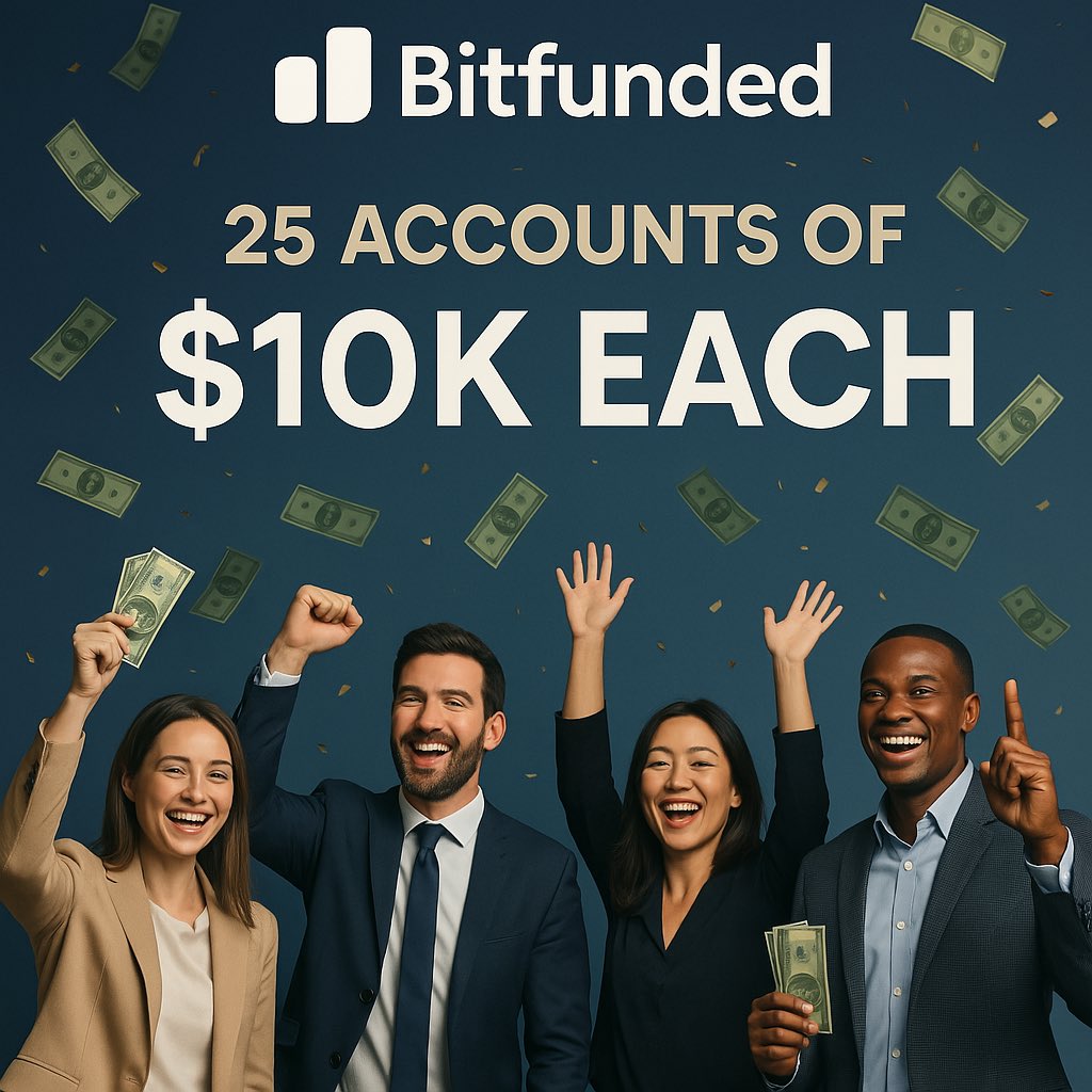 Bitfunded (@bitfunded) on Twitter photo π¨ GIVEAWAY ALERT β οΈ
π 25 x 10K USDT BitFunded Account giveaway! π
How to Participate:
1οΈβ£ : π Retweet this post
2οΈβ£ : π Tag 1 friend
3οΈβ£: β
Follow <a href="/bitfunded/">Bitfunded</a>
π’ The winners will be announced in 48hrs π
π’ Start your journey on BitFunded, Crypto Prop Trading β
Good π¨ GIVEAWAY ALERT β οΈ
π 25 x 10K USDT BitFunded Account giveaway! π
How to Participate:
1οΈβ£ : π Retweet this post
2οΈβ£ : π Tag 1 friend
3οΈβ£: β
Follow <a href="/bitfunded/">Bitfunded</a>
π’ The winners will be announced in 48hrs π
π’ Start your journey on BitFunded, Crypto Prop Trading β
Good