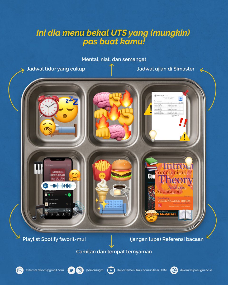 dikomugm's tweet image. Bagaimana persiapannya? Apakah kamu sudah siap?🧐🧐

Yuk siapkan diri kamu dengan beberapa rekomendasi bekal persiapan UTS berikut!🤩

#dikomugm
#fisipolugm
#ugmyogyakarta