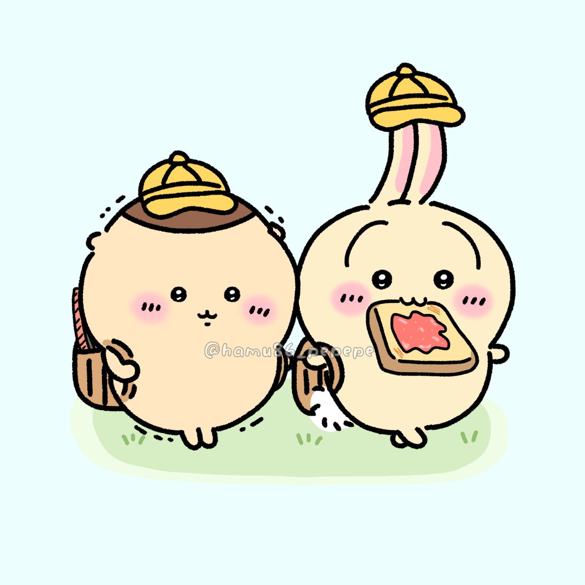 hamu86_pepepe's tweet photo. 楽しみだけど緊張と不安もある初登校🎒
#ちいかわファンアート https://t.co/mI7SKGNPh6