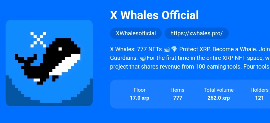 xrplsea's tweet photo. Floor Alert 🚨
@XWhalesofficial
X Whales floor just touched 17 XRP and it's climbing!
The dev team’s grinding, the community’s growing, and listings are drying up.
Don’t say we didn’t warn you... Sweep while you can!
Mint page : https://t.co/ca0Tw5TkVN
#XWhales #NFTAlert #FloorRising #XRPNFTs #WAGMI