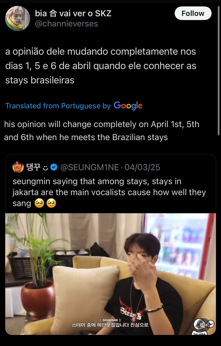 PockyNyann's tweet photo. STAY INA yang aku tau itu mereka nggak akan nyenggol kalau nggak ada yang nyenggol duluan. Dan kalau memang overproud bisa dari waktu maniac kok sebenarnya. Waktu maniac lino nyuruh kita jadi member ke 9 stray kids disuruh join skz karena suara dan nyanyi kita bagus. https://t.co/TK4QoDGaJo