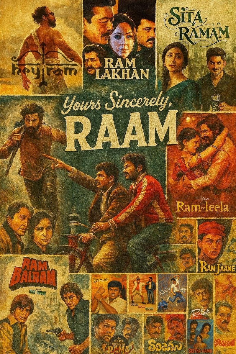 “Let’s celebrate the many shades of RAAM — from revolution to romance, from myth to movies"💥

<a href="/Official_Ganesh/">Ganesh</a> <a href="/Ramesh_aravind/">Ramesh Aravind</a>

#YoursSincerelyRAAM #GoldenStarGanesh 
#RameshAravind #GoldenStar #Ganesh 
#GaneshFans