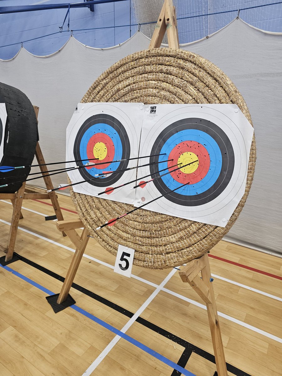 Having fun at archery today.