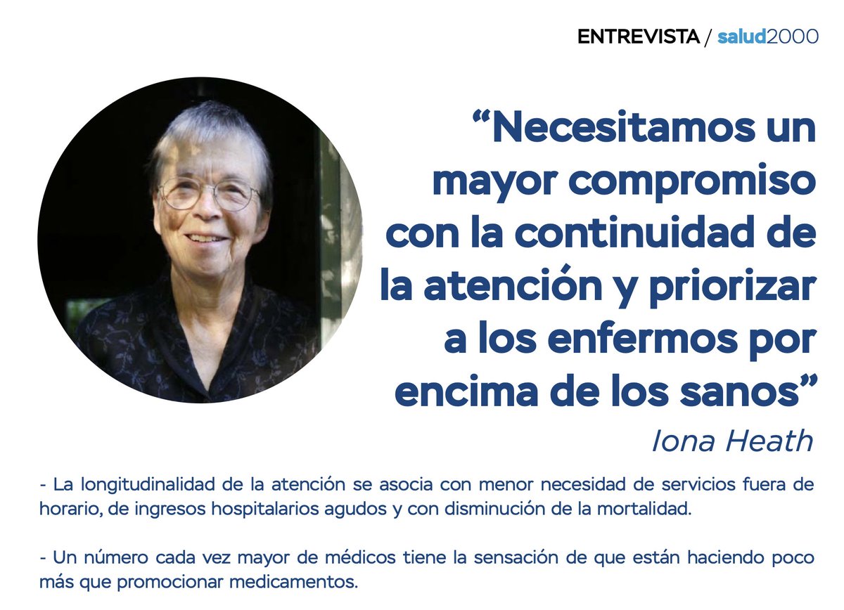 Fernando Fabiani (@fernandofabiani) on Twitter photo «La atención primaria ha comenzado a asustar a los sanos y a descuidar a los enfermos» Iona Heath a propósito del artículo del <a href="/BMJBestPractice/">BMJ Best Practice</a>
Entrevista completa: fadsp.es/wp-content/upl… «La atención primaria ha comenzado a asustar a los sanos y a descuidar a los enfermos» Iona Heath a propósito del artículo del <a href="/BMJBestPractice/">BMJ Best Practice</a>
Entrevista completa: fadsp.es/wp-content/upl…