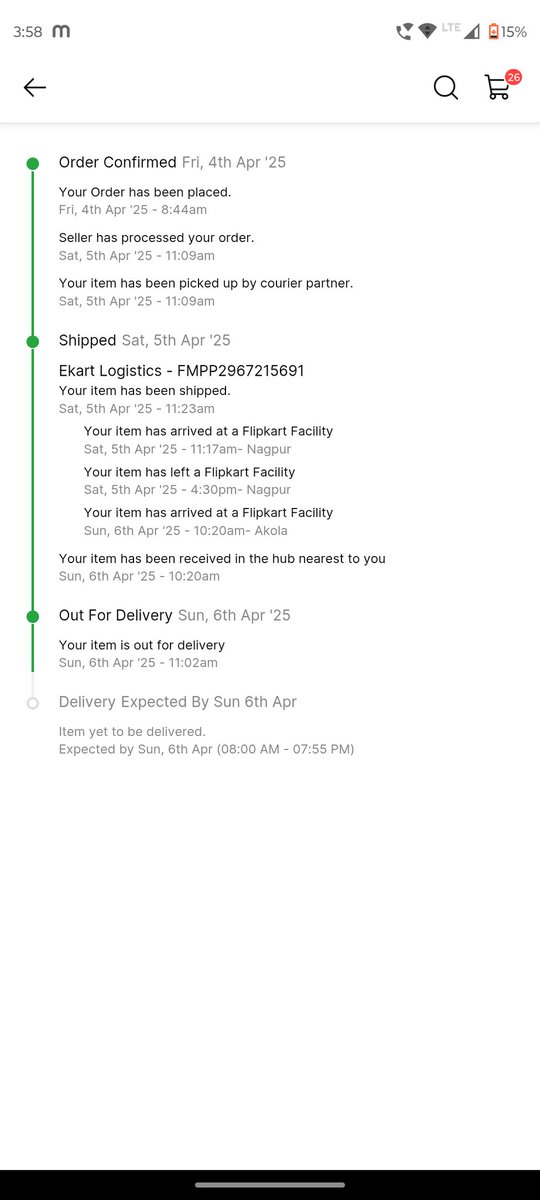 AjayMankar13's tweet photo. My Flipkart order is out for delivery, but the delivery person is not answering my calls. I am unable to contact them and I need an update on my delivery. Please help me with the status and ensure that the item is delivered on time."

@flipkartsupport @Flipkart https://t.co/O08ygl1qMR