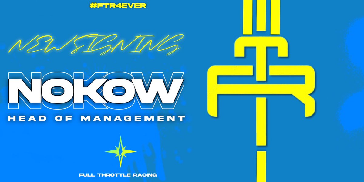 🔹 ｜ NEW SIGNING

🇬🇧 ｜@NokowYoutube officaly joins   
           FTR Project as Head of 
           Management, we hope to make
           this project as big as we can ⚡️

💙 ｜All together with FTR

#FTR4EVER