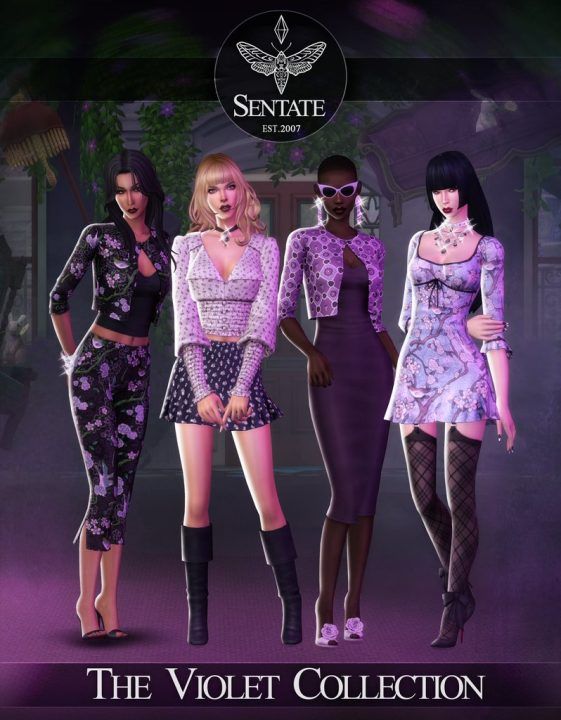 LiquidSims's tweet image. The Violet Clothing Collection by Sentate liquidsims.com/finds/the-viol… #Finds