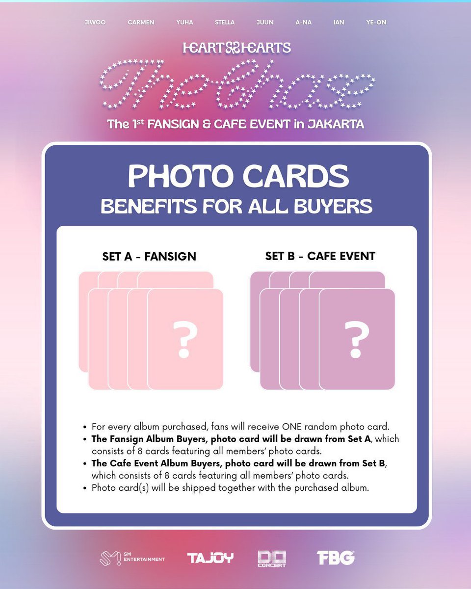 sourselling's tweet photo. 📦 Open Proxy HEARTS2HEARTS The Chase 1st FANSIGN &amp; CAFE EVENT in JAKARTA

📩 dm or kkt (fast). https://t.co/hkq8BYw9BP

— WH | Rent Address
— Paypal, Wise, Ina Bank only
— WW shipping avail.

인도네시아 팬싸 팬사인 하츠투하츠 H2H S2U 자카르타 앨범 포카 양도 apply sell buy pc pob https://t.co/vHuPBowBdd