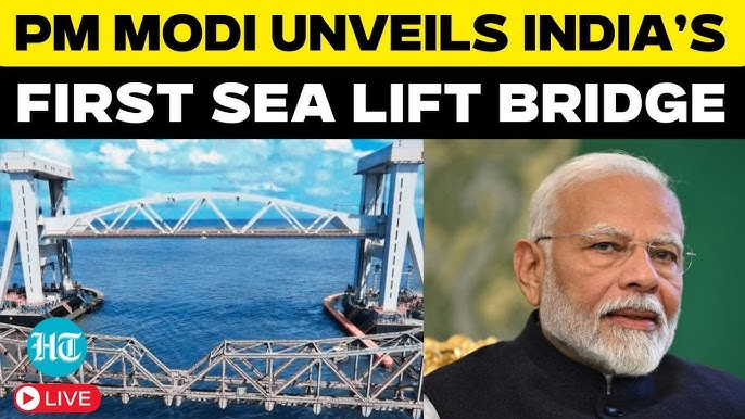 Abhinandan Kaul (@abhinandankaul) on Twitter photo <a href="/narendramodi/">Narendra Modi</a> The inauguration of the New Pamban Bridge by PM <a href="/narendramodi/">Narendra Modi</a> Ji marks a historic leap in our nation's engineering journey. As our first vertical lift sea bridge, it strengthens connectivity & paves way for progress, showcasing our commitment to modern infrastructure and growth! <a href="/narendramodi/">Narendra Modi</a> The inauguration of the New Pamban Bridge by PM <a href="/narendramodi/">Narendra Modi</a> Ji marks a historic leap in our nation's engineering journey. As our first vertical lift sea bridge, it strengthens connectivity & paves way for progress, showcasing our commitment to modern infrastructure and growth!