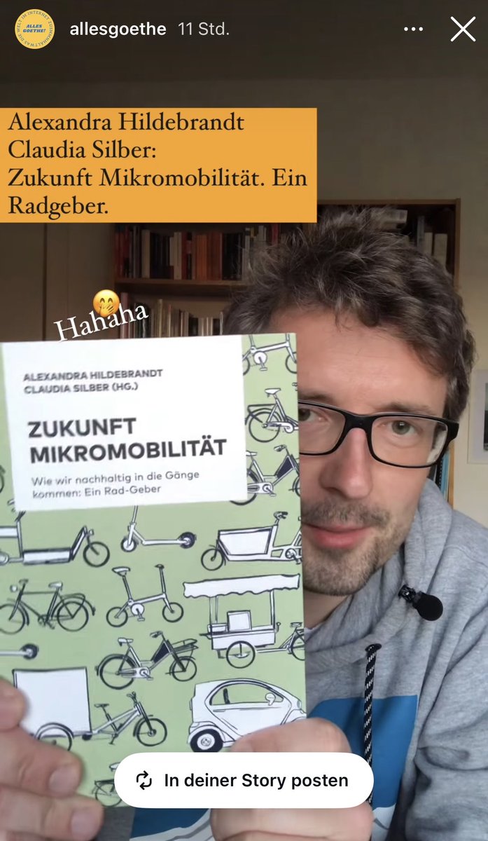 Vielen Dank, lieber ⁦⁦<a href="/DMallepree/">Damian Mallepree</a>⁩, dass Du das Buch auf Deinen Insta-Kanal "Alles Goethe! Was die Welt im Internet zusammenhält" allesgoethe.de präsentiert hast. Das freut sicher auch ⁦<a href="/buechnerverlag/">Büchner-Verlag</a>⁩ Ausführlich nachher auch auf LinkedIn und Insta.
