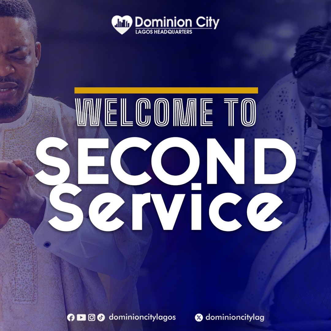 dominioncitylag's tweet photo. Welcome to second service.
#DominionCity #DCLagosHQ #AccessingDivineHelp #SundayService https://t.co/YEzFWcyldt