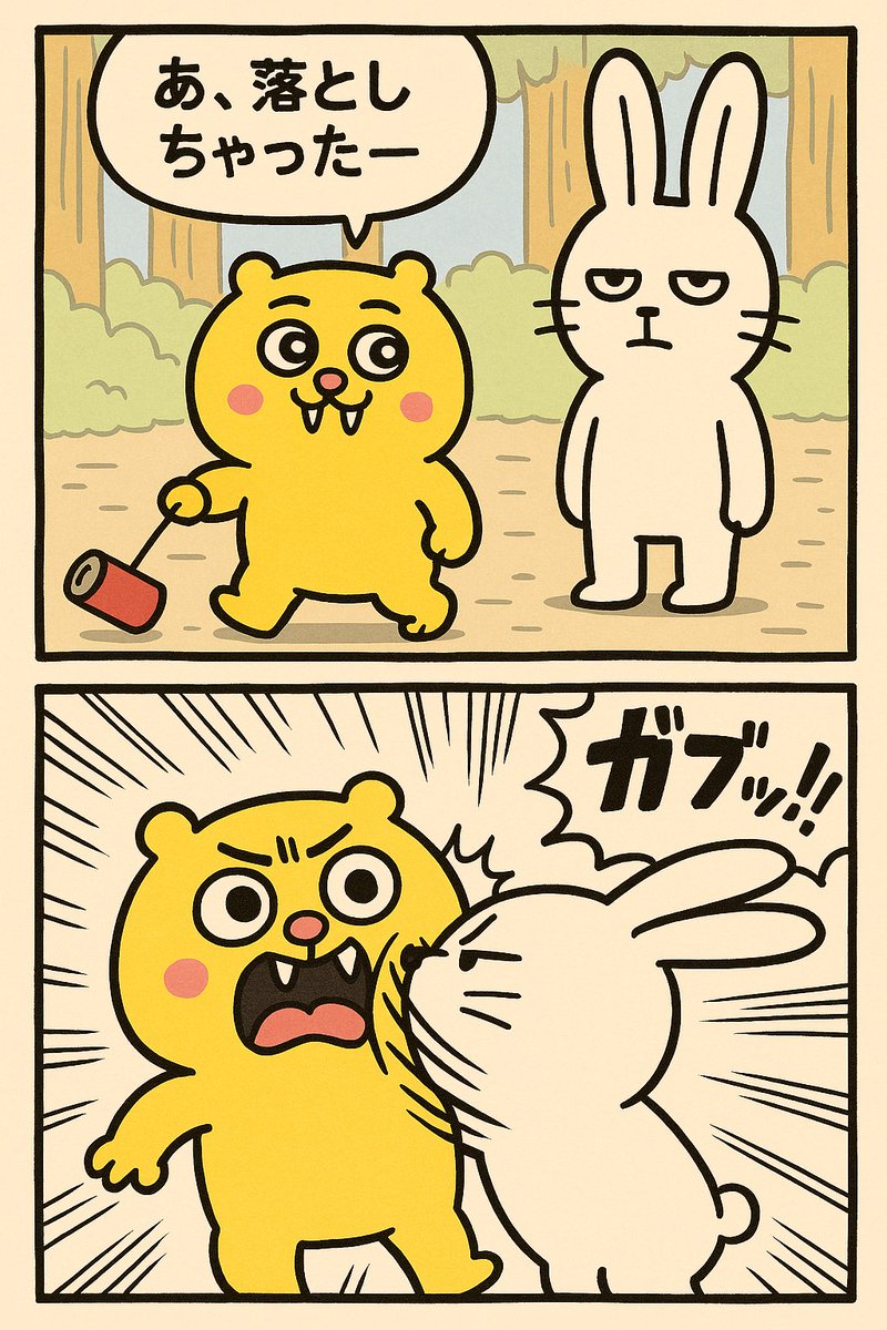 itumo_doori's tweet photo. ポイ捨て禁止

#ゆるい絵
#イラスト 
#2コマ漫画
#漫画が読めるハッシュタグ 
#いつもどおり https://t.co/Oq6Mu0dLw9