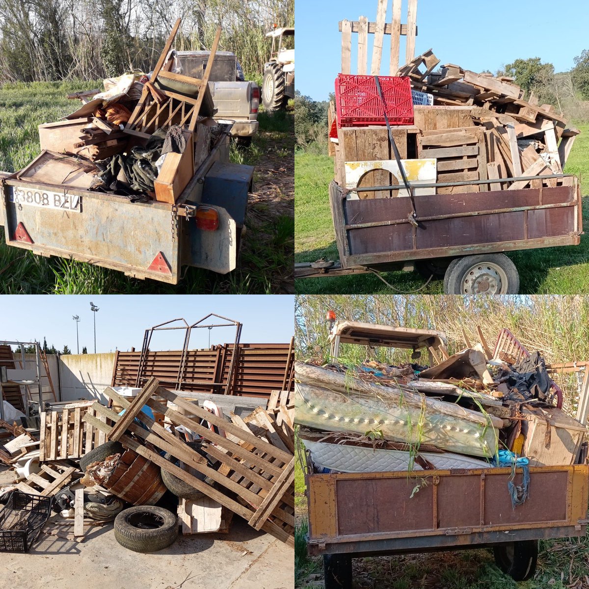 ♻️ Avui els caçadors del Vedat Privat de Caça “Tramontana” han recollit 1,5 tones de deixalles a Peralada, majoritàriament runa i voluminosos en camins rurals.
🌳 Mantenir l’entorn net és cosa de tots!
👏🏻 Gràcies per l’esforç!