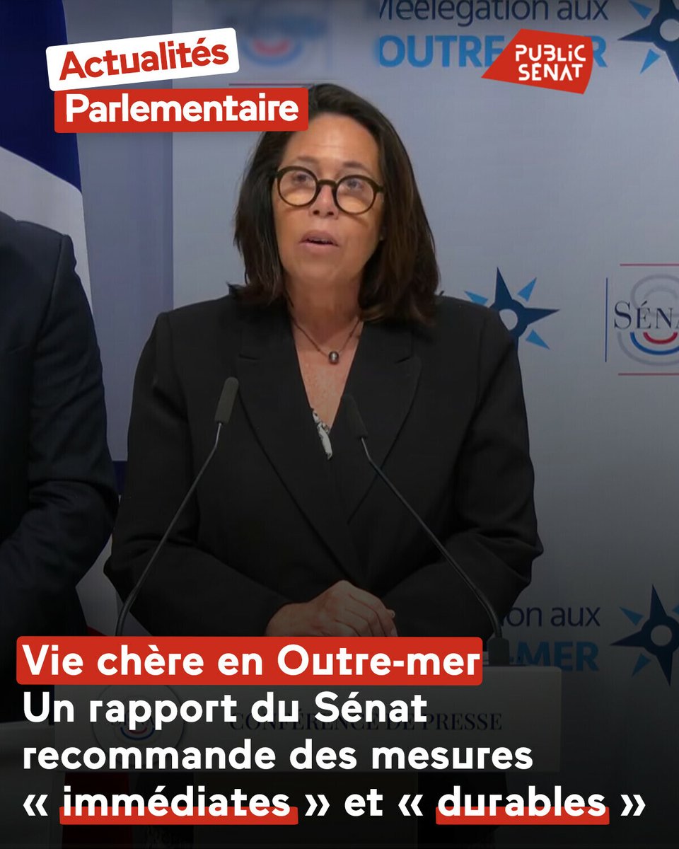 La délégation sénatoriale aux Outre-mer a dévoilé son rapport d’information sur la vie chère en Outre-mer

➡️ go.publicsenat.fr/TcO
