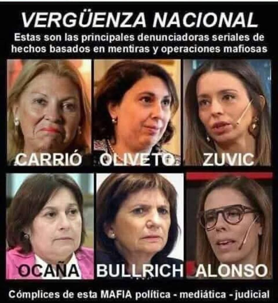 Estas señoras y otros, son los Responsables del gobierno que hoy tenemos..
