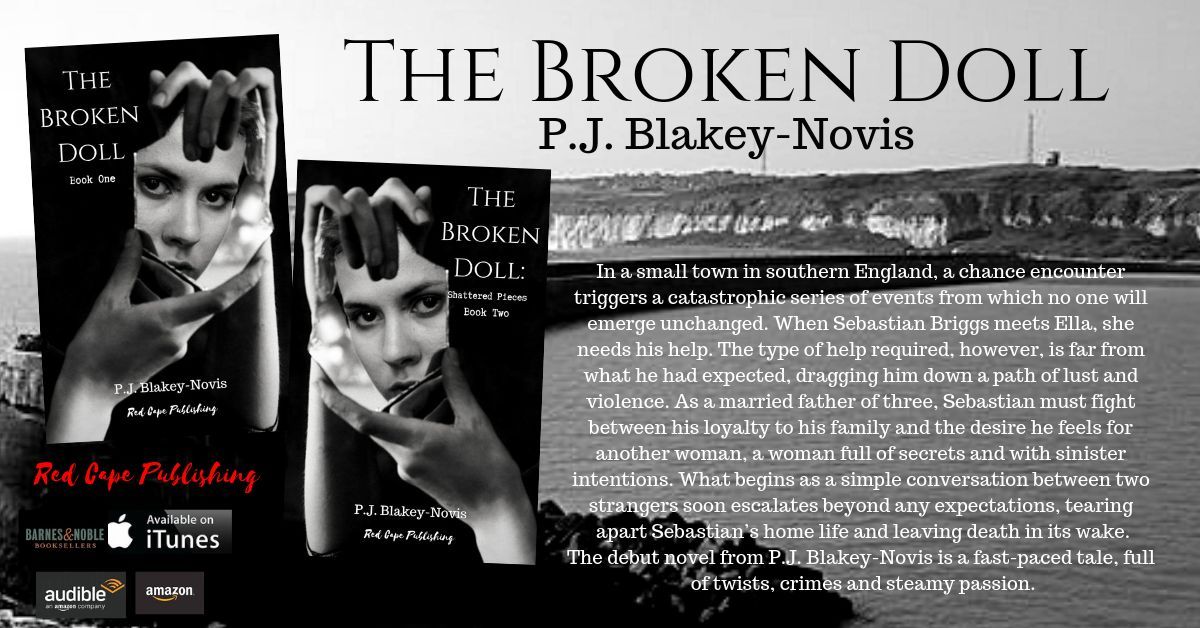 P.J. Blakey-Novis’ debut novel is a tale of betrayal, lust, and revenge set on the English coast. The Broken Doll (buff.ly/aSmmUys) and its sequel, Shatter Pieces (buff.ly/LOFz6LJ) are available for Kindle, in print, and on Audible now.