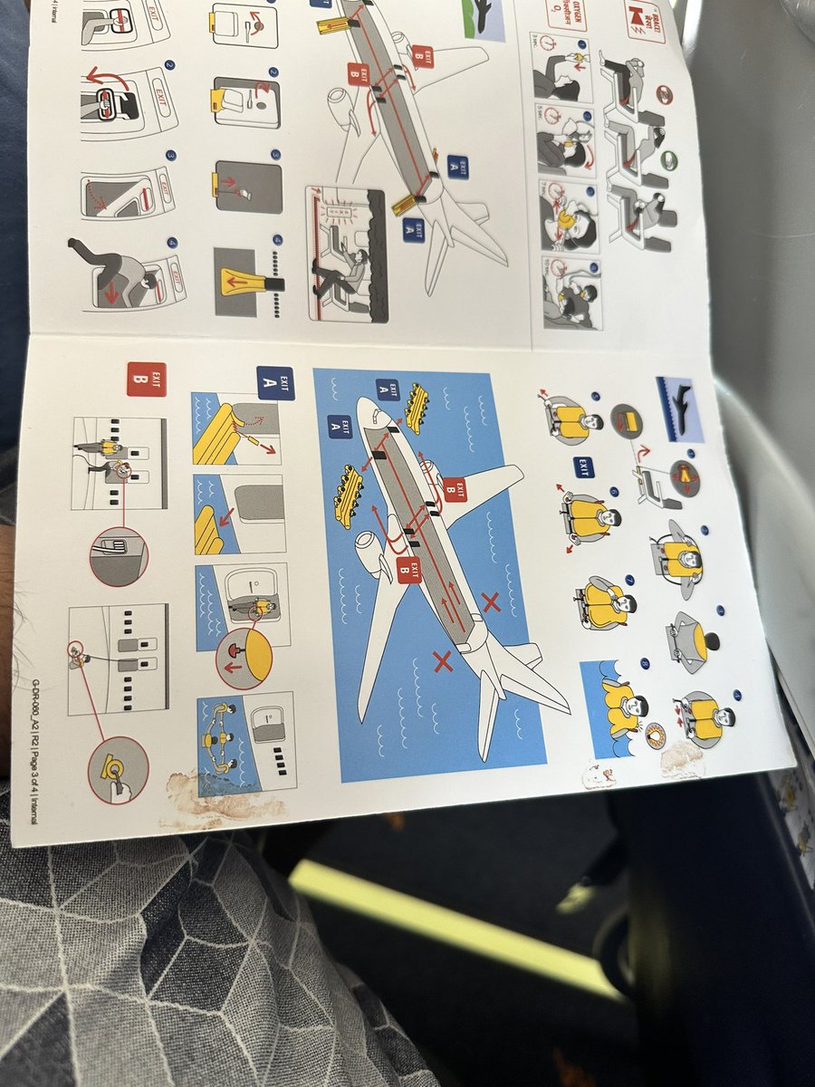 Agk_1011's tweet image. Hey @flyspicejet 
SG006 today.

Forget water or sanitizers — now passengers get blood-stained safety cards as a welcome gift?
Disgusting.
Is basic hygiene too much to ask for in 2025?

#spicejet #PassengerSafety #CleanItUp #FlightClub