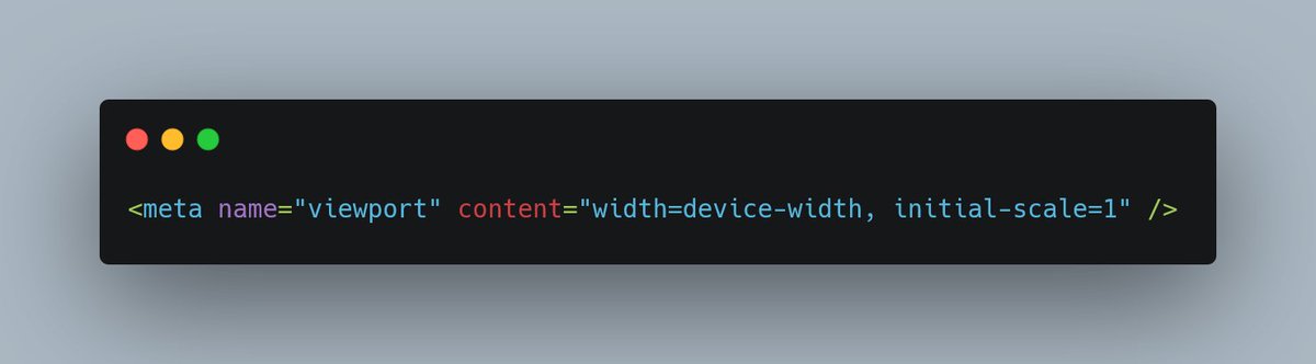 gauravnumber's tweet image. 🪟 Fix viewport issues on mobile with:

#ResponsiveCSS #MobileWeb #HTMLTip