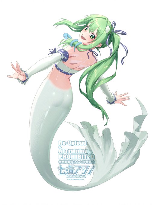 Commission🧜‍♀️💚
#Commission #東方Project #東風谷早苗 #人魚化 