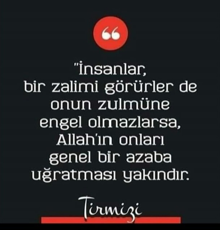 Zulüm kendi fikrinden/meşrebinden
Zalim kendi ülkesinden olunca
Zulme sessiz kalmak,
Zulmü umursamamak
Müslüman vasfı değil
MÜNAFIK vasfıdır ancak!