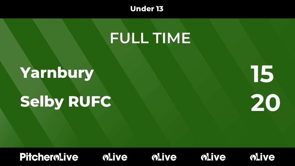 FULL TIME: Yarnbury 15 - 20 Selby RUFC
#YARSEL #Pitchero
selbyrufc.club/teams/2485/mat…