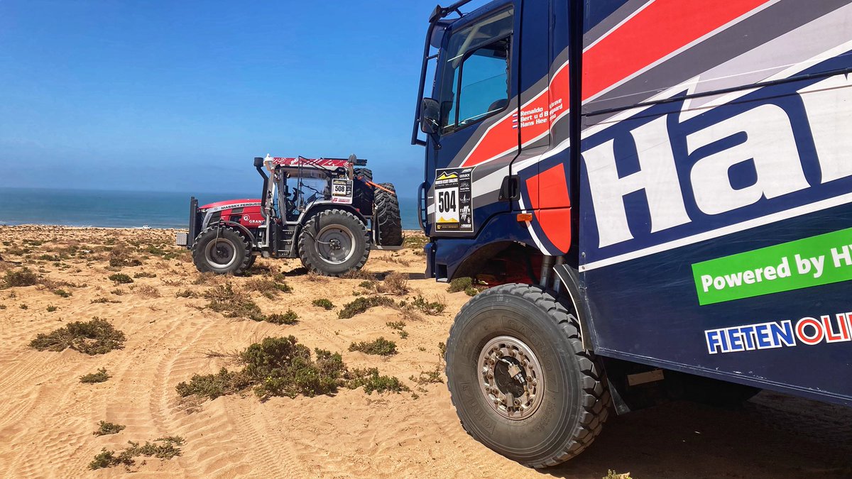 Tracteur de course…Cedric Goumaz trace son sillon au Morocco Désert Challenge !