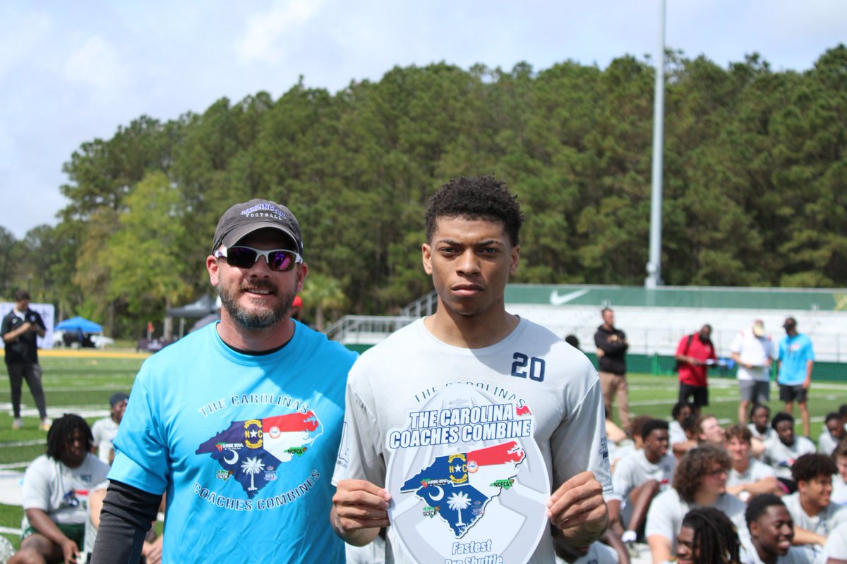 Hiszari Gantt (@zougantt5) on Twitter photo My numbers at the <a href="/CoachesCombines/">Carolinas Coaches Combine</a> in the explosive drills were
Broad jump: 10'3" (PR)
Pro Shuttle: 4.31 (PR 4.27)
Vertical: 36.4 (PR)
Catapult: 22.03 mph (PR 22.55 mph)
<a href="/PrepRedzoneSC/">Prep Redzone South Carolina</a> <a href="/iguerin/">Ian Guerin</a> <a href="/CDearing82/">Chris Dearing</a> <a href="/JohnsonLambe/">Johnson Lambe Sporting Goods</a> <a href="/catapultsports/">Catapult</a> <a href="/GCA_FB/">Gray Collegiate Academy Football</a> <a href="/DBryant18/">De'Angelo Bryant</a> <a href="/DrCOACHStrong/">Mike Armstrong</a> My numbers at the <a href="/CoachesCombines/">Carolinas Coaches Combine</a> in the explosive drills were
Broad jump: 10'3" (PR)
Pro Shuttle: 4.31 (PR 4.27)
Vertical: 36.4 (PR)
Catapult: 22.03 mph (PR 22.55 mph)
<a href="/PrepRedzoneSC/">Prep Redzone South Carolina</a> <a href="/iguerin/">Ian Guerin</a> <a href="/CDearing82/">Chris Dearing</a> <a href="/JohnsonLambe/">Johnson Lambe Sporting Goods</a> <a href="/catapultsports/">Catapult</a> <a href="/GCA_FB/">Gray Collegiate Academy Football</a> <a href="/DBryant18/">De'Angelo Bryant</a> <a href="/DrCOACHStrong/">Mike Armstrong</a>