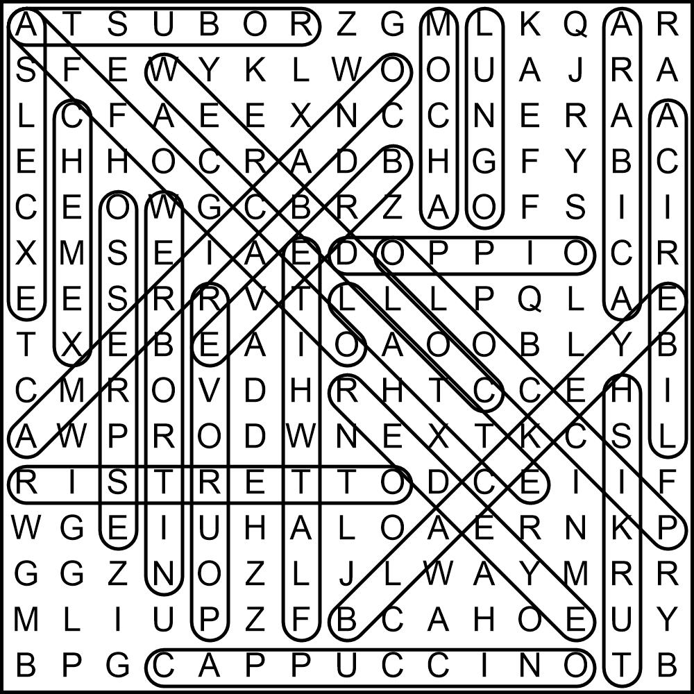 AusomeTech's tweet photo. Find out how you did on yesterday's Coffee Varieties Word Search with the complete solution. Did you find them all? #PuzzleSolved #ChallengeComplete 𝗝𝗼𝗶𝗻 𝗼𝘂𝗿 𝗧𝘄𝗶𝘁𝘁𝗲𝗿 𝗳𝗮𝗺𝗶𝗹𝘆. 𝗙𝗼𝗹𝗹𝗼𝘄 𝘂𝘀! #ausometech #ScratchEducationCollaborative #csta #equityfellows https://t.co/OKBQ7RomqU