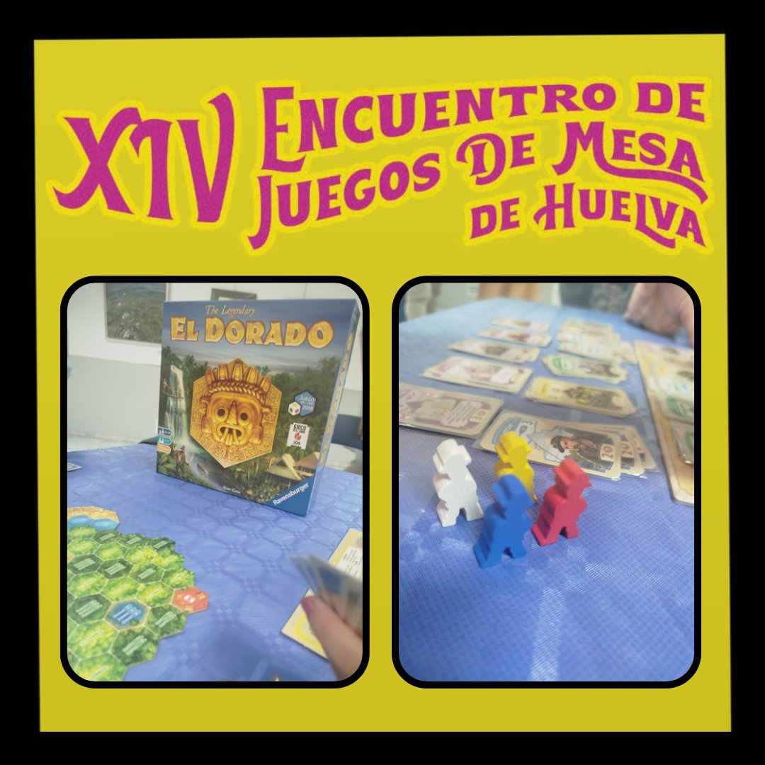 🌴 4 intrépidos aventureros se adentran en la selva para descubrir #ElDorado 💰 ¿Lo hallarán?...

#HuelvaJuega
#Juegosdemesa