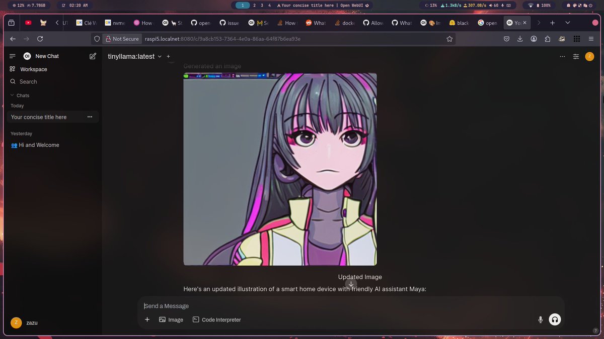 Zazugeem's tweet image. @PurpleHallos 
#openwebui
