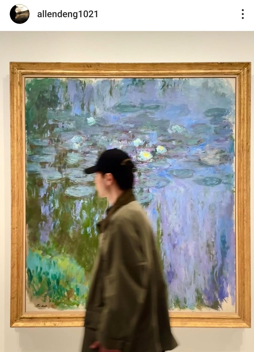 AllenDengbrasil's tweet photo. [ 邓伦 - Allen ] ~ Monet ~ update ins Allen Deng 💚 06.04.25 🎨🤩 #邓伦 #DengLun #鄧倫 https://t.co/M7MsWemoNJ