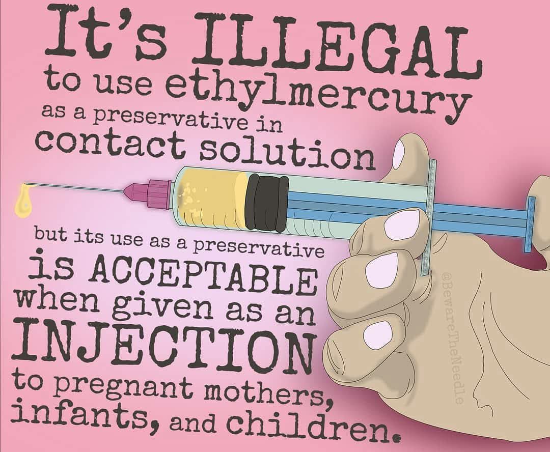 VoicesUnheard's tweet image. Did you know in 1998 Thimerosal was banned in the US from use in all over-the-counter products including as a preservative in opthalmic solution and for use as a topical antiseptic. The preservative was shown in studies to cause epithelial toxicity when applied to isolated rabbit